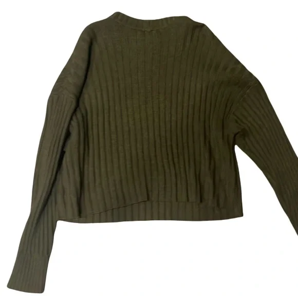 American Eagle Outfitters Dark Green Ribbed Turtleneck Sweater - Picture 5 of 5